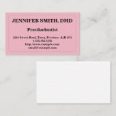 Basis-prothesist-Visitekaartje Visitekaartje (Voorkant / Achterkant)