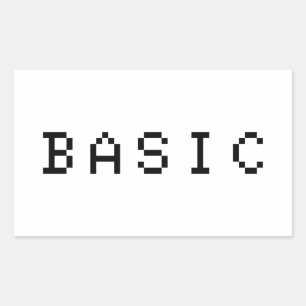 BASIS RECHTHOEKIGE STICKER