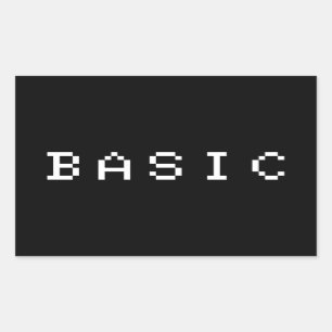BASIS RECHTHOEKIGE STICKER