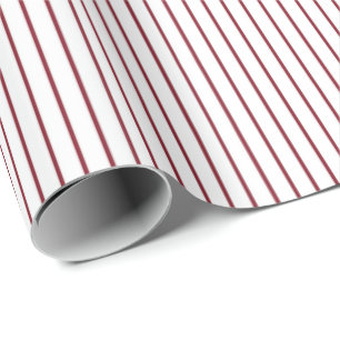 Basis Rode Pinstripe Minimalistische All-Gelegenhe Cadeaupapier