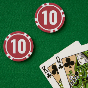 Basis Rood Wit Vet Nummer Poker Chips