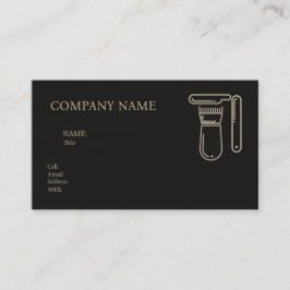 BASIS SJABLOON VISITEKAARTJE BARBER SHOP