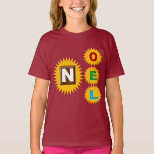 Basis T-shirt bruin NOEL ZON CHOCOLADE