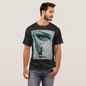 Basis T-shirt in donker (Voorkant volledig)