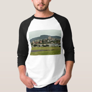 Basis T-shirt met 3/4 mouw raglan voor heren