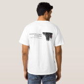 Basis T-shirt met Tucker op de rug (Achterkant volledig)