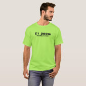 Basis T-shirt voor heren | 200 meter (Voorkant volledig)