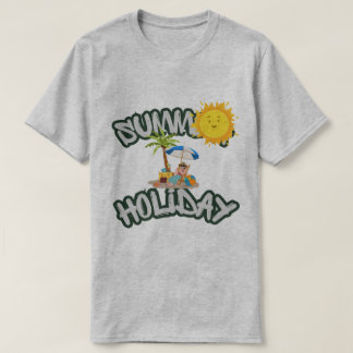 Basis T-shirt voor heren zomer vakantie