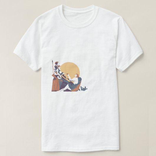 Basis t-shirt voor mannen Greg geschiedenis (Design voorkant)