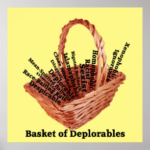 Basis van deplorabele woorden, waardevol Poster pa