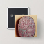 Basis van een huwelijkssjaal van Amenhotep III Vierkante Button 5,1 Cm (Voorkant /achterkant)