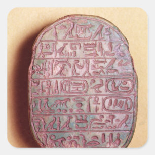 Basis van een huwelijkssjaal van Amenhotep III Vierkante Sticker