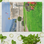 Basis van Menton in Frankrijk Theedoek (Gevouwen)