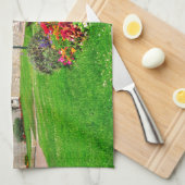 Basis van Menton in Frankrijk Theedoek (Quarter Fold)