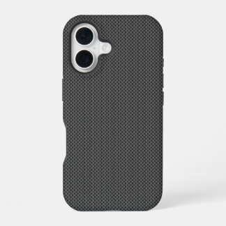 basis van zwarte koolstofvezel iPhone 16 hoesje