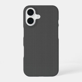 basis van zwarte koolstofvezel iPhone 16 hoesje