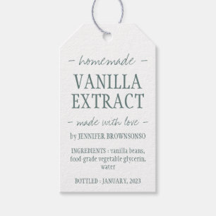 Basis Vanille-Extract Fles Ambachtelijke Thuisprod Cadeaulabel