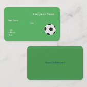 Basis Visitekaartje voetbal met witte Sjabloon (Voorkant / Achterkant)