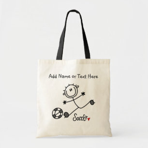 Basis voetbalveld tote bag