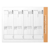 Basis Wachtwoord Tracker met Gebruikersnaam Notitieblok (Voorkant)