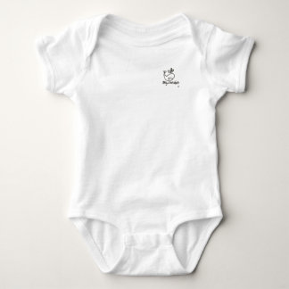 Basis witte B3lly tee Romper