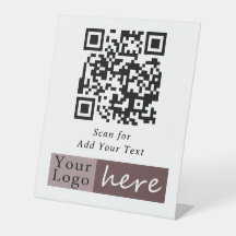 Basis zakelijk QR-code scanvoetstukbord