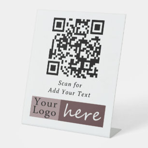 Basis zakelijk QR-code scanvoetstukbord Reclamebord Met Voetstuk