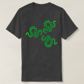 Basis zeker een slang persoonlijkheid groene slang t-shirt (Design voorkant)