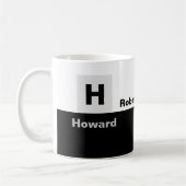 Basis zwart-wit koffiemok (Links)