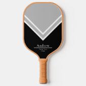 Basis Zwart-wit Monogram Monogram Pickleball Paddle (Voorkant)