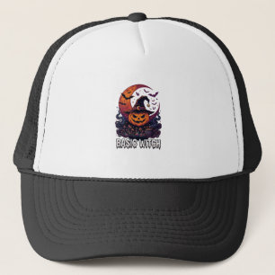 Basische Heksen Halloween Pompoen Sikkelvormige Ma Trucker Pet