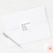 Basischecklist Ronde Sticker (Envelop)