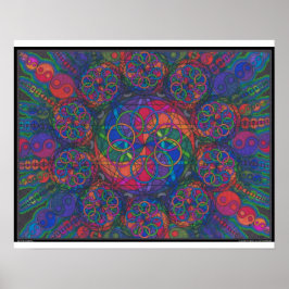 Basisdruk Zen Fire Poster