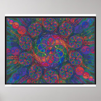 Basisdruk Zen Fire Poster