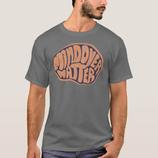 Basisduister denken over materie T met oranje logo T-shirt