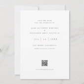 Basisfoto bruiloft Save the Date Kaart Invitation (Achterkant)