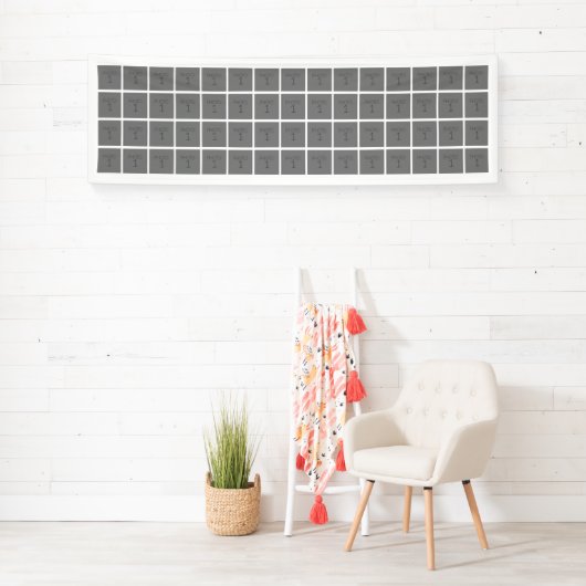 Basisfotosjabloon 60 Foto's - Kan kleur wijzigen Spandoek (Insitu)