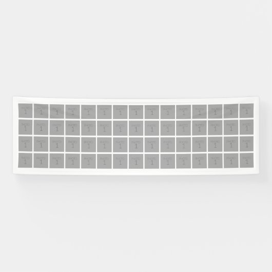 Basisfotosjabloon 60 Foto's - Kan kleur wijzigen Spandoek (Horizontaal)