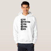 Basisinstructie voor het verlaten van de Aardbijbe Hoodie (Voorkant volledig)