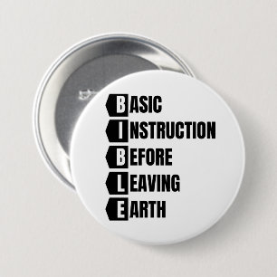 Basisinstructie voor het verlaten van de Aardbijbe Ronde Button 7,6 Cm