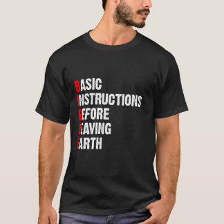 Basisinstructies voor het verlaten van de Bijbel T-shirt