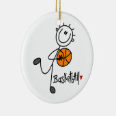Basiskeuzelijst Basketball T-shirts en cadeautjes Keramisch Ornament (Rechts)