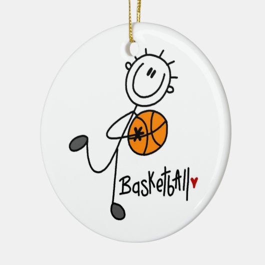 Basiskeuzelijst Basketball T-shirts en cadeautjes Keramisch Ornament (Links)