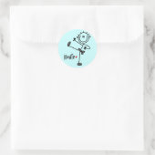 Basiskeuzelijst Karate T-shirts en cadeaus Ronde Sticker (Tas)