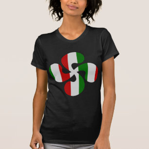 Basiskruis met meerdere kleuren t-shirt