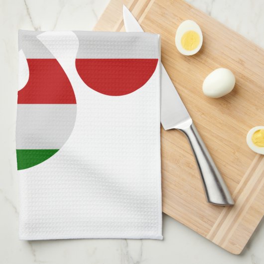 Basiskruis met meerdere kleuren theedoek (Quarter Fold)