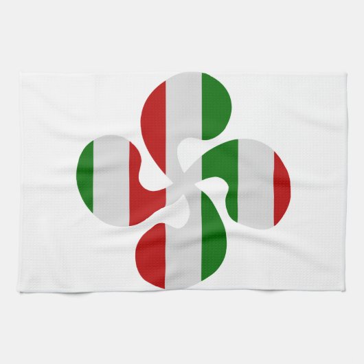 Basiskruis met meerdere kleuren theedoek (Horizontaal)