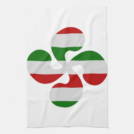 Basiskruis met meerdere kleuren theedoek (Verticaal)