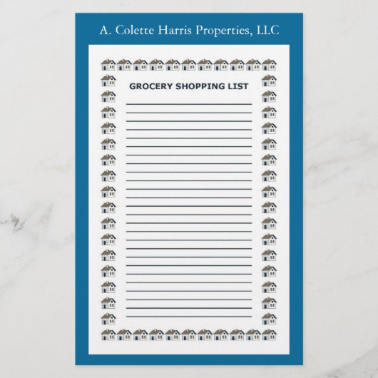 Basisnotitie Pad - Ontwerp 2 Briefpapier (Voorkant)