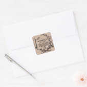 Basisolie voor borduurlabel vierkante sticker (Envelop)